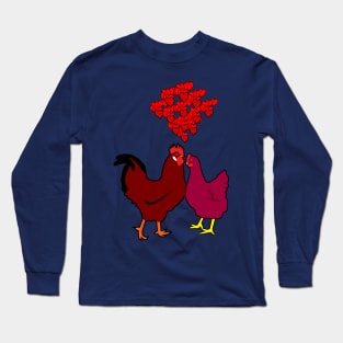 Heart, Hen and Roster Long Sleeve T-Shirt